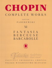 FANTASIA, BERCEUSE, BARCAROLLE